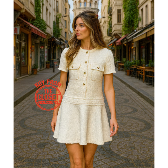 ZARA BLOGGER FAVE!! Textured Short Dress NWT - Picture 1 of 16